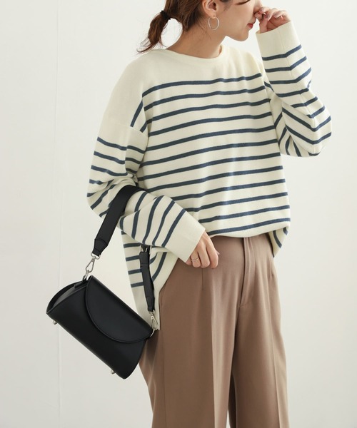 「URBAN RESEARCH DOORS」 長袖ニット MEDIUM オフホワイト レディース URBAN RESEARCH DOORS 「URBAN DOORS」 長袖ニット MEDIUM オフ