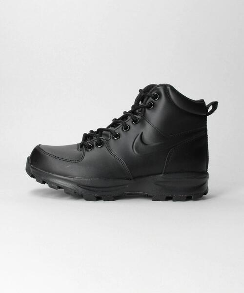 NIKE マノア レザー ブーツ 23.5シューズ ハイカット スニーカー 黒 NIKE ナイキ 防水 ハイカット マノア レザーGS ジュニア