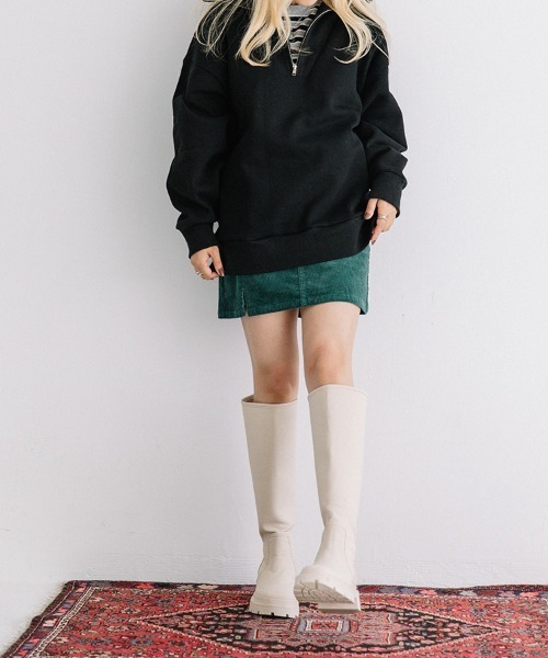 Flugge（フラッジー）の「volume sole long boots/ボリュームソールロングブーツ（ブーツ・レディース・アイボリー/カーキ・24cm/24.5cm/22.5cm/23cm/23.5cm/25cm）」の8枚目の写真