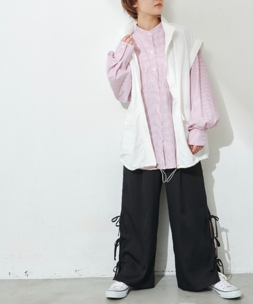 MERLOT（メルロー）の「2wayマウンテンパーカー（マウンテンパーカー・レディース・ブラック/オフホワイト・FREE）」の19枚目の写真