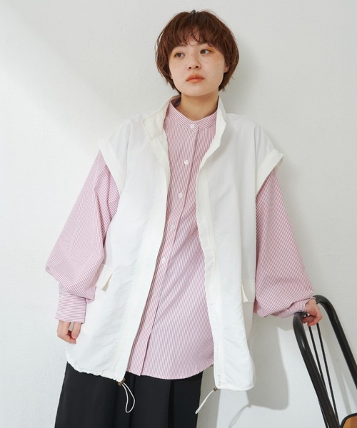 MERLOT（メルロー）の「2wayマウンテンパーカー（マウンテンパーカー・レディース・ブラック/オフホワイト・FREE）」の15枚目の写真