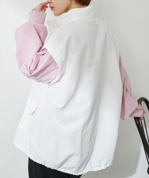 MERLOT（メルロー）の「2wayマウンテンパーカー（マウンテンパーカー・レディース・ブラック/オフホワイト・FREE）」の17枚目の写真