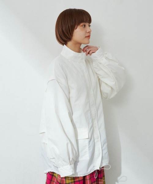 MERLOT（メルロー）の「2wayマウンテンパーカー（マウンテンパーカー・レディース・ブラック/オフホワイト・FREE）」の6枚目の写真