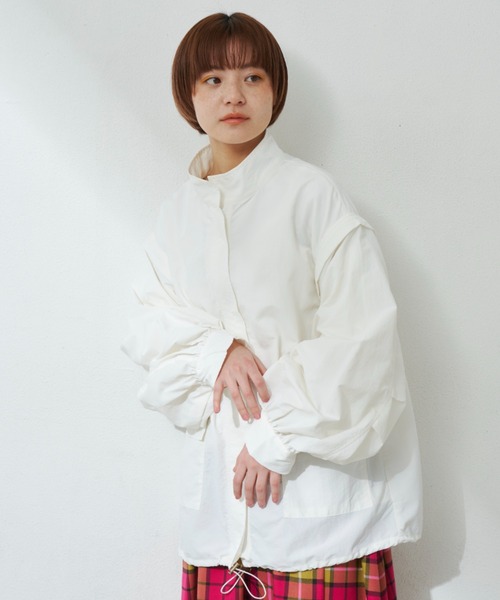 MERLOT（メルロー）の「2wayマウンテンパーカー（マウンテンパーカー・レディース・ブラック/オフホワイト・FREE）」の5枚目の写真