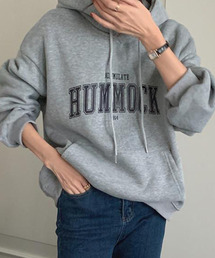 DAY CLOSET | レディース 裏起毛オーバーサイズドロップショルダーカレッジロゴスウェット(スウェット)