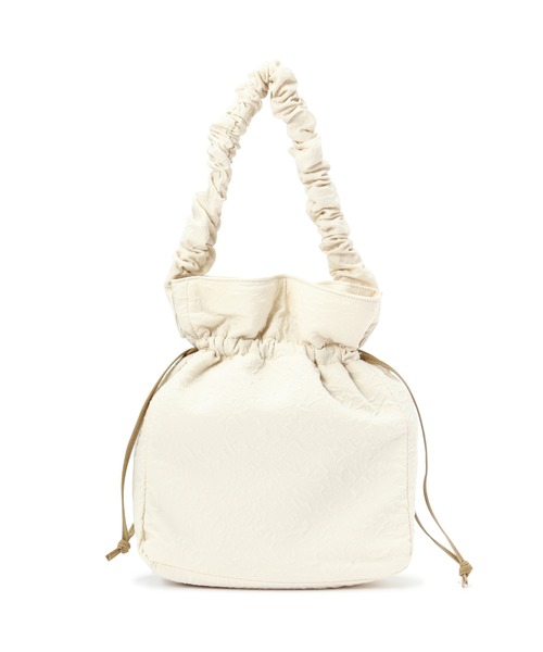 FREE'S MART（フリーズマート）の「◆巾着トート（トートバッグ・レディース・ブラック/ホワイト/グリーン・ﾌﾘ-）」の2枚目の写真