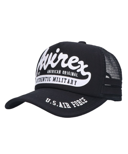 AVIREX（アヴィレックス）の「【AVIREX/アヴィレックス】フェルト叩きつけメッシュキャップ（キャップ・レディース・ブラック/ホワイト/グリーン系その他・FREE）」の7枚目の写真