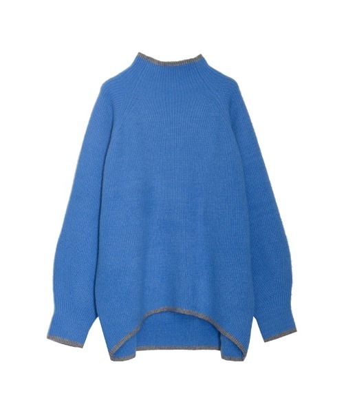 Re:EDIT(リエディ)の「アルパカタッチハイネック起毛配色ニットボリュームスリーブトップス(ニット/セーター・レディース・チャコール/ホワイト系その他/ブラック/ホワイト系その他2/グレー/ブルー/モカ・MEDIUM/LARGE)」の7枚目の写真