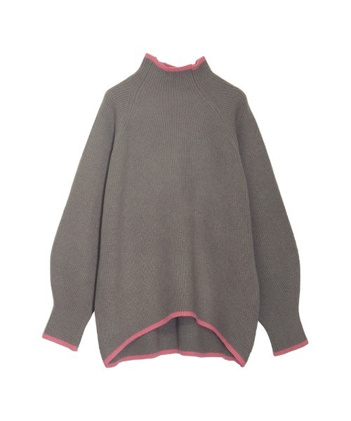 Re:EDIT(リエディ)の「アルパカタッチハイネック起毛配色ニットボリュームスリーブトップス(ニット/セーター・レディース・チャコール/ホワイト系その他/ブラック/ホワイト系その他2/グレー/ブルー/モカ・MEDIUM/LARGE)」の5枚目の写真