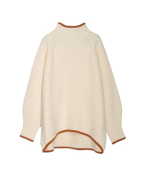 Re:EDIT(リエディ)の「アルパカタッチハイネック起毛配色ニットボリュームスリーブトップス(ニット/セーター・レディース・チャコール/ホワイト系その他/ブラック/ホワイト系その他2/グレー/ブルー/モカ・MEDIUM/LARGE)」の2枚目の写真