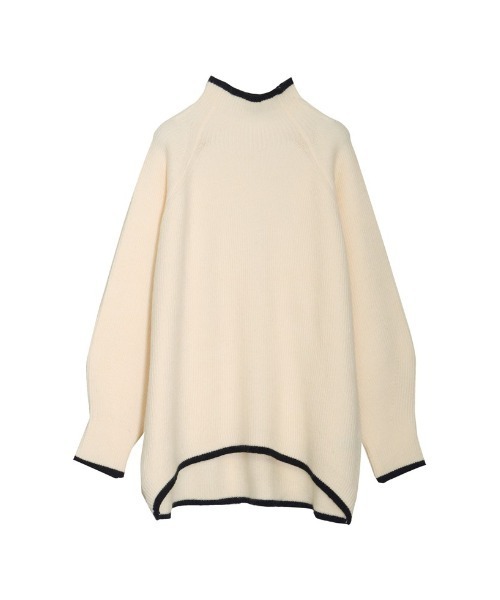 Re:EDIT(リエディ)の「アルパカタッチハイネック起毛配色ニットボリュームスリーブトップス(ニット/セーター・レディース・チャコール/ホワイト系その他/ブラック/ホワイト系その他2/グレー/ブルー/モカ・MEDIUM/LARGE)」の9枚目の写真