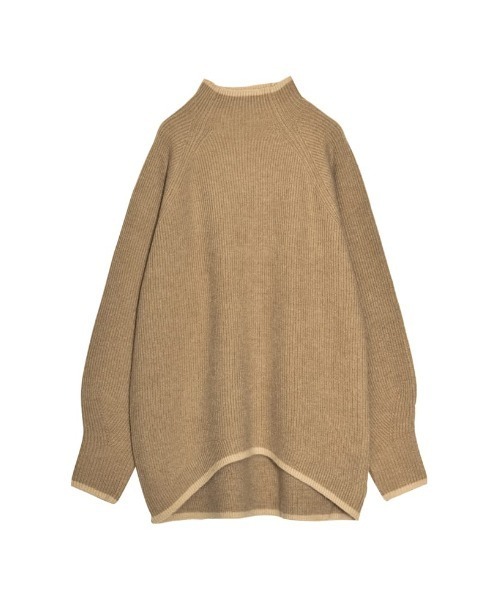 Re:EDIT(リエディ)の「アルパカタッチハイネック起毛配色ニットボリュームスリーブトップス(ニット/セーター・レディース・チャコール/ホワイト系その他/ブラック/ホワイト系その他2/グレー/ブルー/モカ・MEDIUM/LARGE)」の8枚目の写真