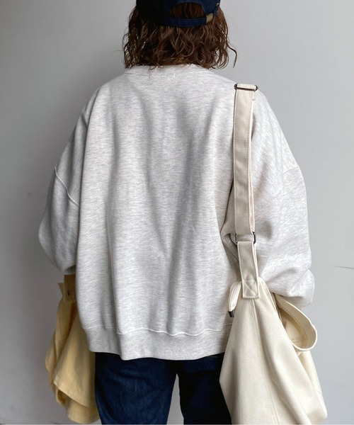 CPCM（シーピーシーエム）の「シロヌキカレッジ刺繍裏起毛プルオーバー（スウェット・レディース・チャコールグレー/グレー/ブルー・FREE）」の18枚目の写真