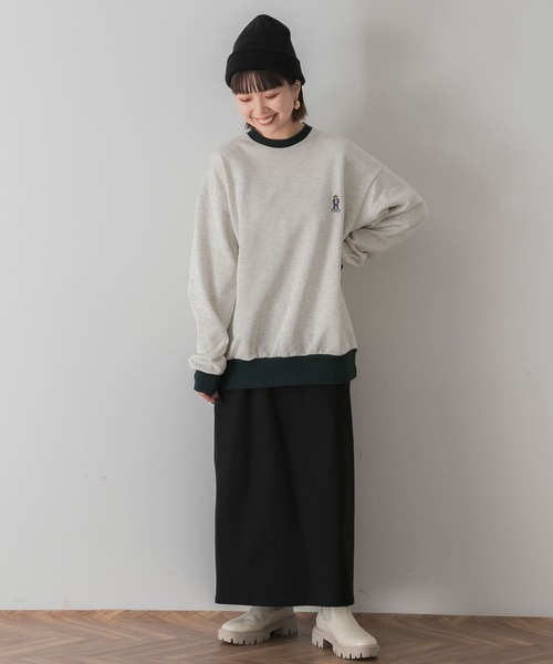SENSE OF PLACE by URBAN RESEARCH(センスオブプレイスバイアーバンリサーチ)の「『別注』TeddyBear×SENSE OF PLACE テディベアリンガースウェット(スウェット・メンズ・ナチュラル/ネイビー/オートミール・LARGE/MEDIUM)」の8枚目の写真