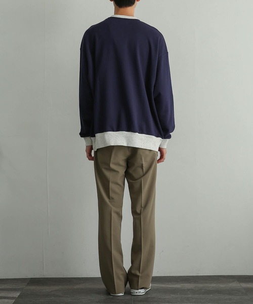 SENSE OF PLACE by URBAN RESEARCH(センスオブプレイスバイアーバンリサーチ)の「『別注』TeddyBear×SENSE OF PLACE テディベアリンガースウェット(スウェット・メンズ・ナチュラル/ネイビー/オートミール・LARGE/MEDIUM)」の12枚目の写真