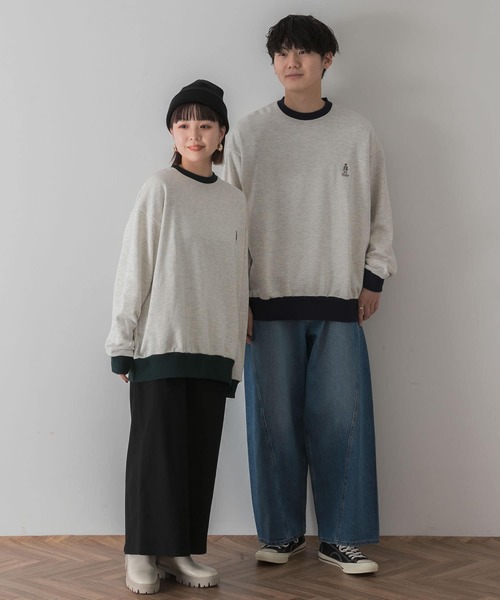 SENSE OF PLACE by URBAN RESEARCH(センスオブプレイスバイアーバンリサーチ)の「『別注』TeddyBear×SENSE OF PLACE テディベアリンガースウェット(スウェット・メンズ・ナチュラル/ネイビー/オートミール・LARGE/MEDIUM)」の13枚目の写真