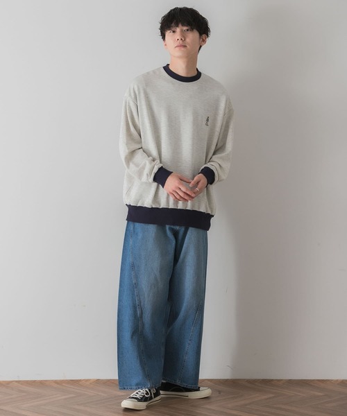 SENSE OF PLACE by URBAN RESEARCH(センスオブプレイスバイアーバンリサーチ)の「『別注』TeddyBear×SENSE OF PLACE テディベアリンガースウェット(スウェット・メンズ・ナチュラル/ネイビー/オートミール・LARGE/MEDIUM)」の17枚目の写真