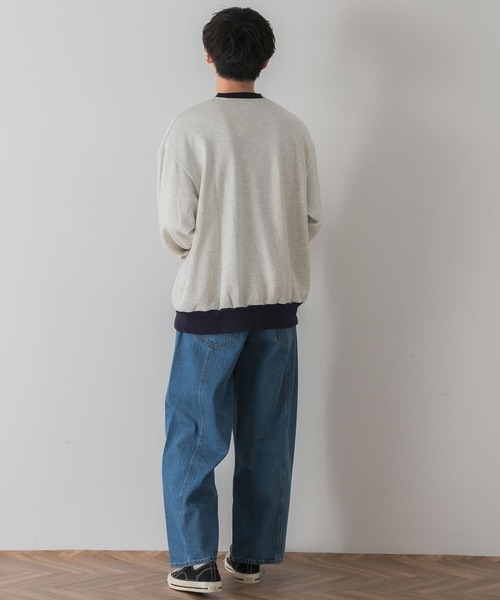 SENSE OF PLACE by URBAN RESEARCH(センスオブプレイスバイアーバンリサーチ)の「『別注』TeddyBear×SENSE OF PLACE テディベアリンガースウェット(スウェット・メンズ・ナチュラル/ネイビー/オートミール・LARGE/MEDIUM)」の18枚目の写真