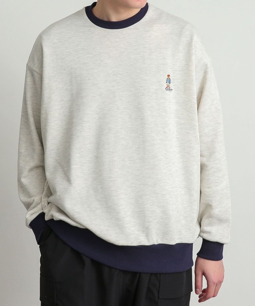 SENSE OF PLACE by URBAN RESEARCH(センスオブプレイスバイアーバンリサーチ)の「『別注』TeddyBear×SENSE OF PLACE テディベアリンガースウェット(スウェット・メンズ・ナチュラル/ネイビー/オートミール・LARGE/MEDIUM)」の19枚目の写真