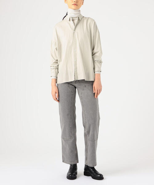 TOMORROWLAND取扱 JESSE KAMM　ワイドパンツ セール】JESSE KAMM コットンデニム パッチワークハイウエストパンツ