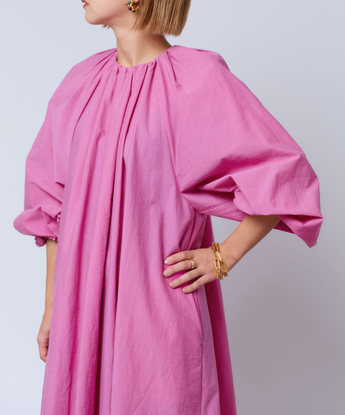 IENA LA BOUCLE C/PAクロス ボリュームドレス（ワンピース）｜IENA LA  