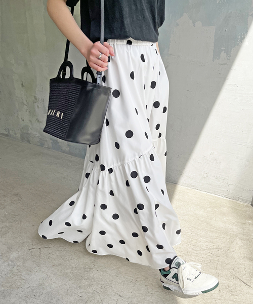 セール】ドットタフタボリュームスカート（スカート）｜Spick