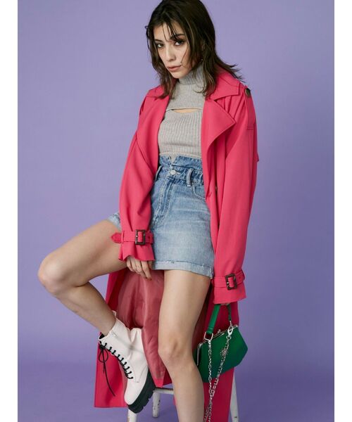 EVRIS（エヴリス）の「ダメージデニムショートパンツ（デニムパンツ・レディース・ホワイト/ブラック/ブルー・SMALL/MEDIUM）」の8枚目の写真