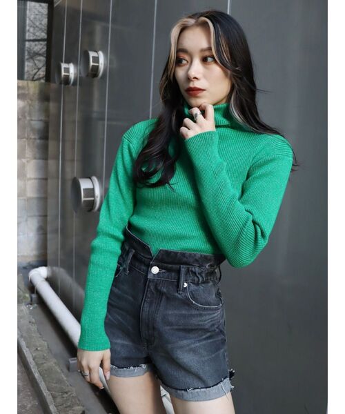 EVRIS（エヴリス）の「ダメージデニムショートパンツ（デニムパンツ・レディース・ホワイト/ブラック/ブルー・SMALL/MEDIUM）」の18枚目の写真