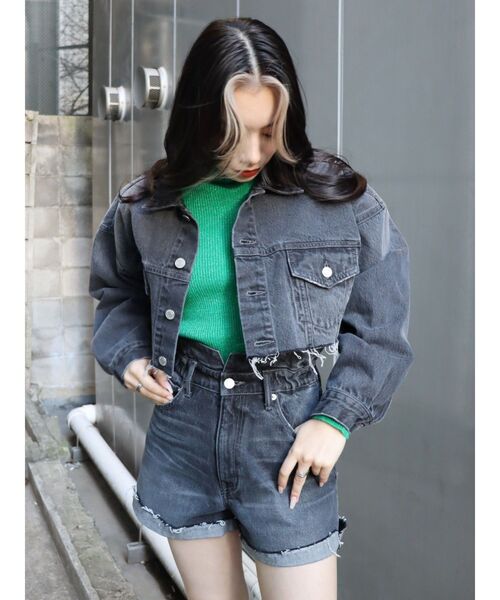 EVRIS（エヴリス）の「ダメージデニムショートパンツ（デニムパンツ・レディース・ホワイト/ブラック/ブルー・SMALL/MEDIUM）」の19枚目の写真