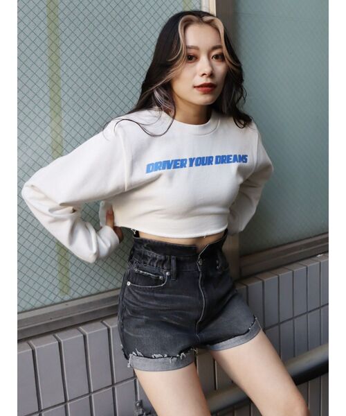 EVRIS（エヴリス）の「ダメージデニムショートパンツ（デニムパンツ・レディース・ホワイト/ブラック/ブルー・SMALL/MEDIUM）」の20枚目の写真