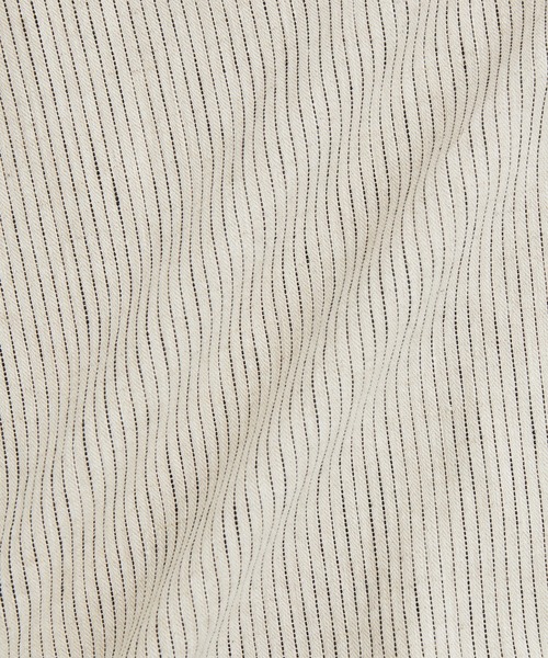 ADAM ET ROPE'(アダムエロペ)の「ヘビーリネン ストライプ ビッグシルエット レギュラーカラーシャツ(シャツ/ブラウス・メンズ・ホワイト系その他5・M/L)」の16枚目の写真
