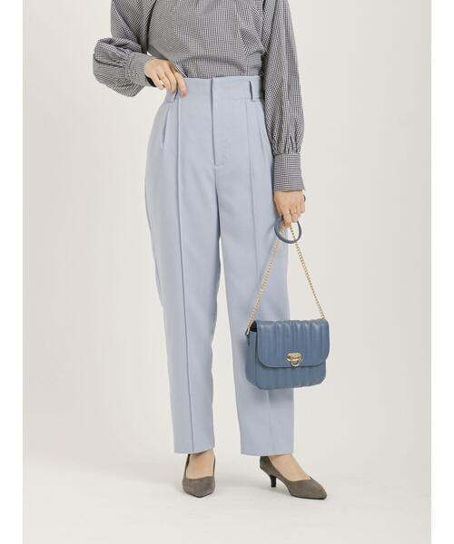 Te chichi（テチチ）の「ダブルクロスセンターシームテーパードパンツ（その他パンツ・レディース・ブラック/ベージュ/サックスブルー・SMALL/MEDIUM）」の4枚目の写真