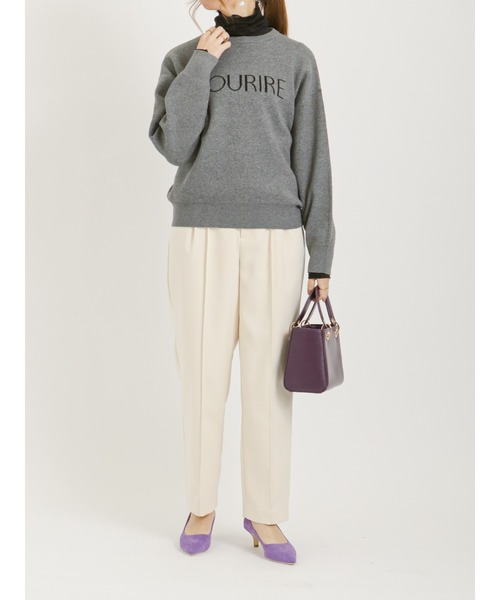 Te chichi（テチチ）の「ダブルクロスセンターシームテーパードパンツ（その他パンツ・レディース・ブラック/ベージュ/サックスブルー・SMALL/MEDIUM）」の8枚目の写真