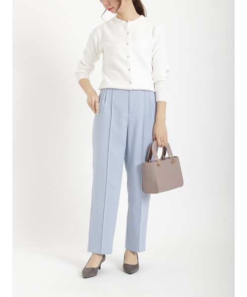 Te chichi（テチチ）の「ダブルクロスセンターシームテーパードパンツ（その他パンツ・レディース・ブラック/ベージュ/サックスブルー・SMALL/MEDIUM）」の19枚目の写真