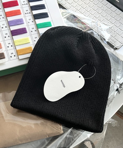 wee9s（ウィークス）の「buddy beanie / オールシーズン使えるマルチウェイバディビーニー,ニット帽（ニットキャップ/ビーニー・レディース・ブラック/アイボリー/グレー/ブルー/レッド/ダークグレー/ベビーピンク・FREE/SMALL/LARGE）」の11枚目の写真