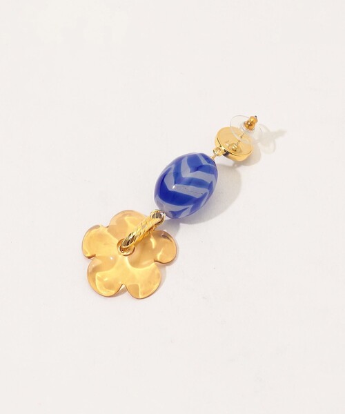 【Lizzie Fortunato】カドドロップピアス イエロー 花 Kado Drop Earrings