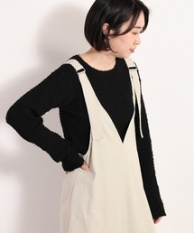 モコモコシャギーリブニット