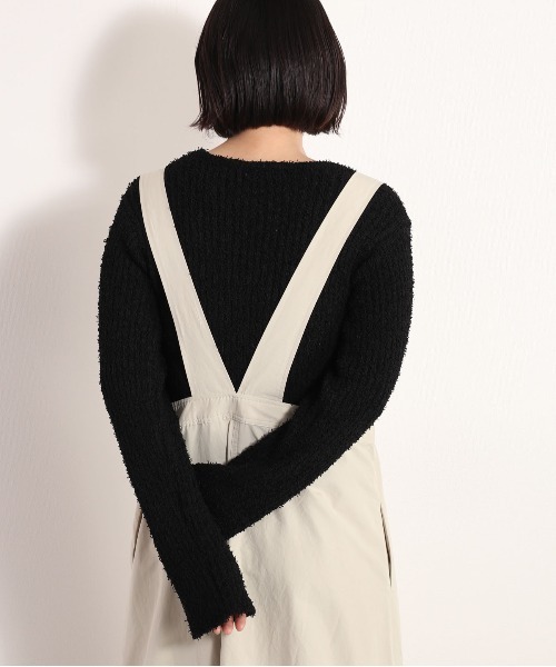 cepo（セポ）の「モコモコシャギーリブニット（ニット/セーター・レディース・グリーン/オフホワイト/ブラック・FREE）」の17枚目の写真