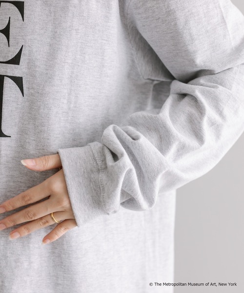 mystic（ミスティック）の「THE MET ロングTシャツ（Tシャツ/カットソー・レディース・ブラック/グレー/オフホワイト・FREE）」の19枚目の写真