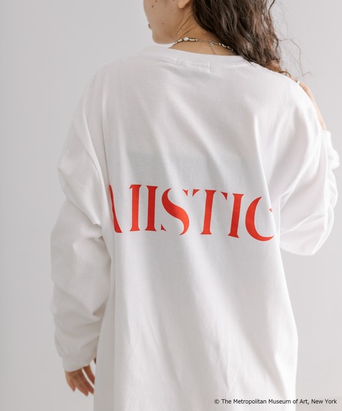 mystic（ミスティック）の「THE MET ロングTシャツ（Tシャツ/カットソー・レディース・ブラック/グレー/オフホワイト・FREE）」の5枚目の写真