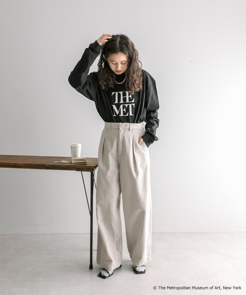 mystic（ミスティック）の「THE MET ロングTシャツ（Tシャツ/カットソー・レディース・ブラック/グレー/オフホワイト・FREE）」の6枚目の写真