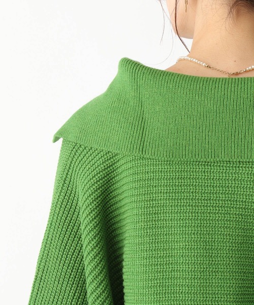 LEPSIM(レプシィム)の「5ゲージショートニットセットプルオーバー 187380(ニット/セーター・レディース・アイボリー/ライトグリーン・FREE)」の14枚目の写真