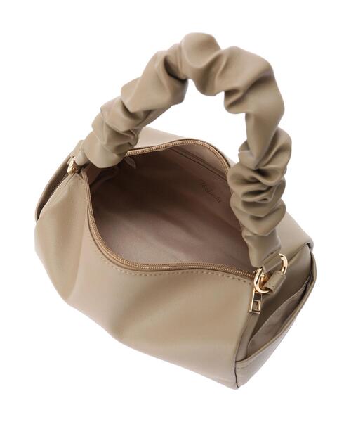 Te chichi（テチチ）の「ギャザーワンハンドルバッグ（ハンドバッグ・レディース・モカ/ブラック・ﾌﾘ-）」の5枚目の写真