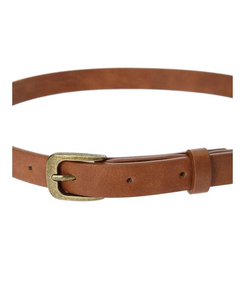 ehka sopo（エヘカソポ）の「プレーンベルト（ベルト・レディース・ブラック/ブラウン/キャメル・ﾌﾘ-）」の6枚目の写真