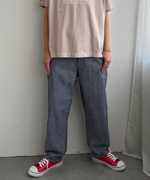 LBC（エルビーシー）の「※ZOZO限定※カラーテーパードパンツ（その他パンツ・レディース・オレンジ/パープル/ベージュ/ブラック/ダークオリーブ/ライトイエロー/ネイビー・S/M/L）」の5枚目の写真