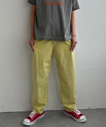 コットンシャンブレーテーパードパンツ