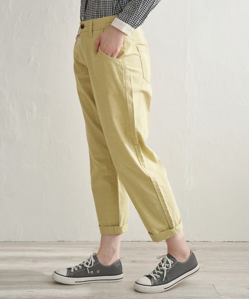 LBC（エルビーシー）の「※ZOZO限定※カラーテーパードパンツ（その他パンツ・レディース・オレンジ/パープル/ベージュ/ブラック/ダークオリーブ/ライトイエロー/ネイビー・S/M/L）」の8枚目の写真