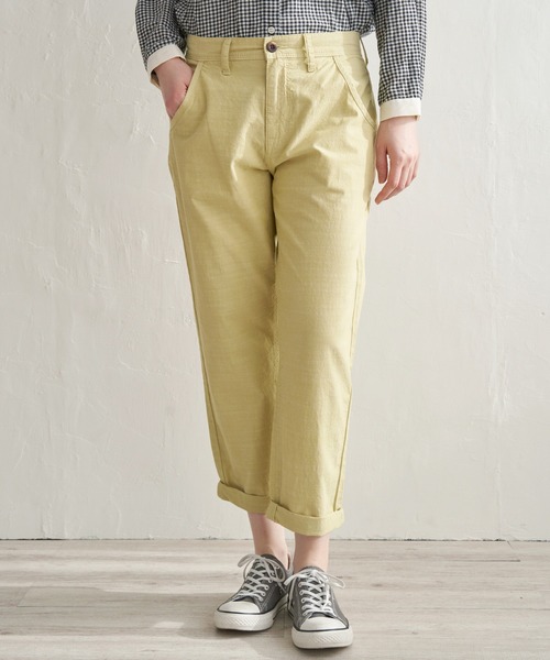 LBC（エルビーシー）の「※ZOZO限定※カラーテーパードパンツ（その他パンツ・レディース・オレンジ/パープル/ベージュ/ブラック/ダークオリーブ/ライトイエロー/ネイビー・S/M/L）」の10枚目の写真