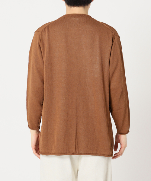 417 EDIFICE（フォーワンセブンエディフィス）の「リネンライクカーディガン（カーディガン/ボレロ・メンズ・ブラックミックス/グレー/ブラウン/ライトグリーン・SMALL/MEDIUM/LARGE）」の21枚目の写真