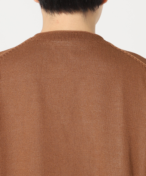 417 EDIFICE（フォーワンセブンエディフィス）の「リネンライクカーディガン（カーディガン/ボレロ・メンズ・ブラックミックス/グレー/ブラウン/ライトグリーン・SMALL/MEDIUM/LARGE）」の22枚目の写真